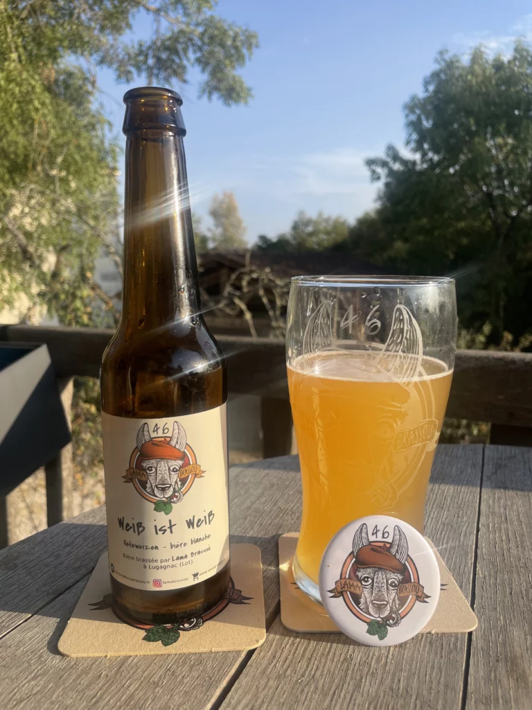 Weiß ist Weiß, une Hefeweizen par Lama Brassoú